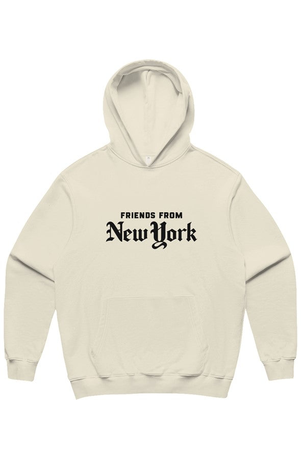 Bone Friends From New York Heritage Hoodie featuring vintage New York typography.