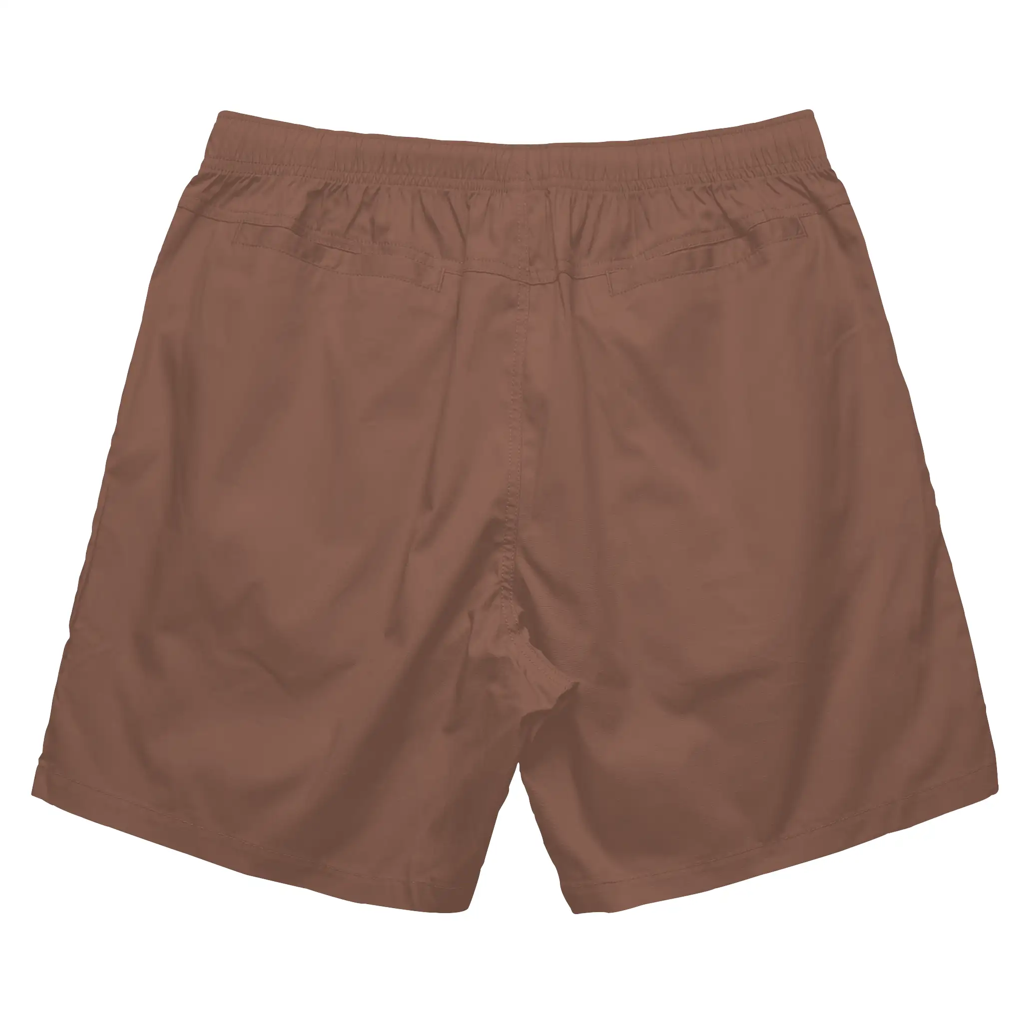 Back view of Clay Friends From New York beach shorts.